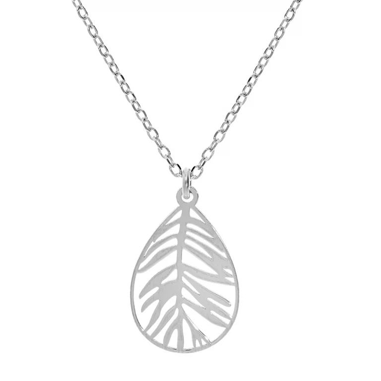 Collier feuillage ajouré – Argent 925 rhodié | Azuline