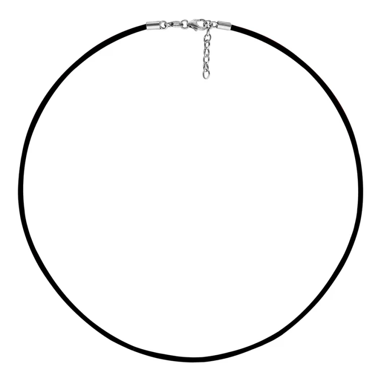 Collier ras de cou cordon lisse 40 cm – Argent 925 rhodié | Azuline