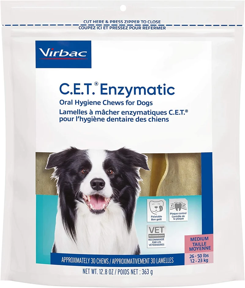 Virbac CET Enzymatic Higiene Bucal Masticables para Perros