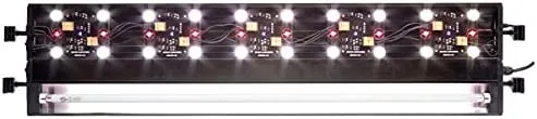 Reptisun - Campana de terrario LED y T5 UV-B con iluminación de 3 módulos con una bombilla T5 de 22 pulgadas, incluye guía DBDPet Pro-Tip