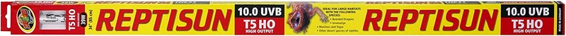 Zoomed Reptisun - Bombilla UV-B de 34 pulgadas 10.0 T5HO – Incluye guía de punta profesional DBDPet adjunta, ideal para dragones barbudos y camaleones