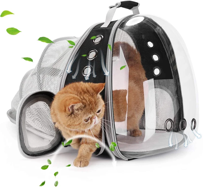 LOLLIMEOW Pet Carrier Backpack, Bubble Backpack Carrier, Cats and Puppies,Airline-Approved, Designed for Travel, Hiking, Walking & Outdoor Use
