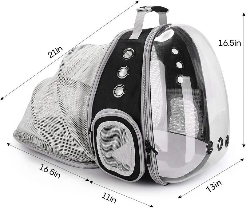 LOLLIMEOW Pet Carrier Backpack, Bubble Backpack Carrier, Cats and Puppies,Airline-Approved, Designed for Travel, Hiking, Walking & Outdoor Use