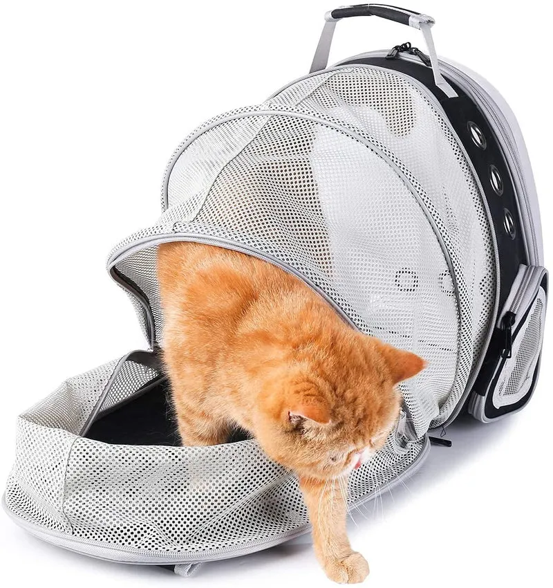 LOLLIMEOW Pet Carrier Backpack, Bubble Backpack Carrier, Cats and Puppies,Airline-Approved, Designed for Travel, Hiking, Walking & Outdoor Use