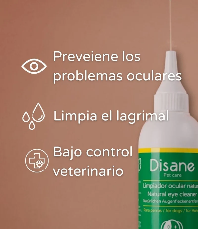 Limpiador de ojos natural para perros