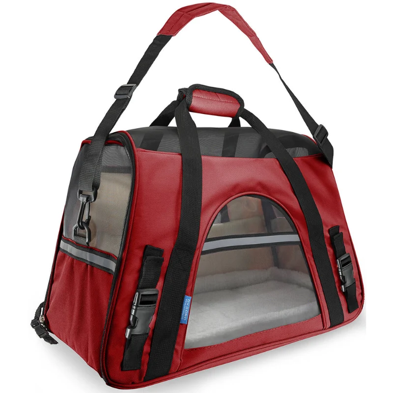 TRANSPORTIN PARA PERROS Y GATOS FLY FREEDOG ROJO 40 X 20 X 26 CM