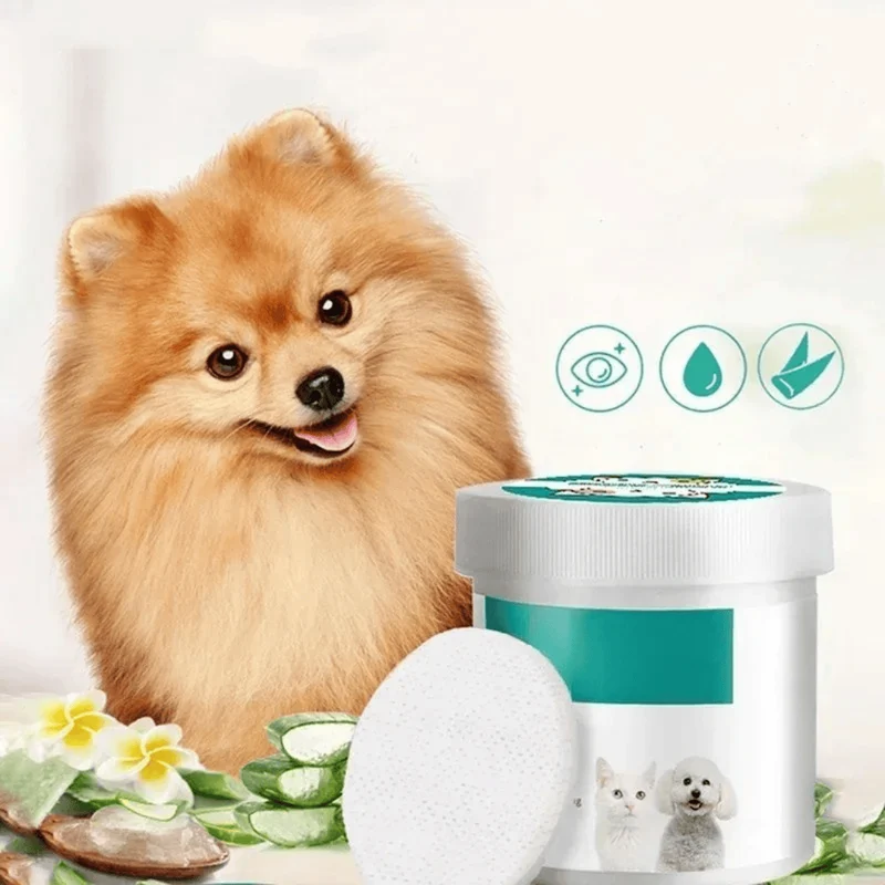 Lingettes Nettoyantes Yeux Chien et Chat 130 Pièces