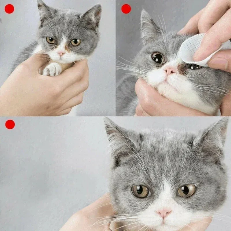 Lingettes Nettoyantes Yeux Chien et Chat 130 Pièces