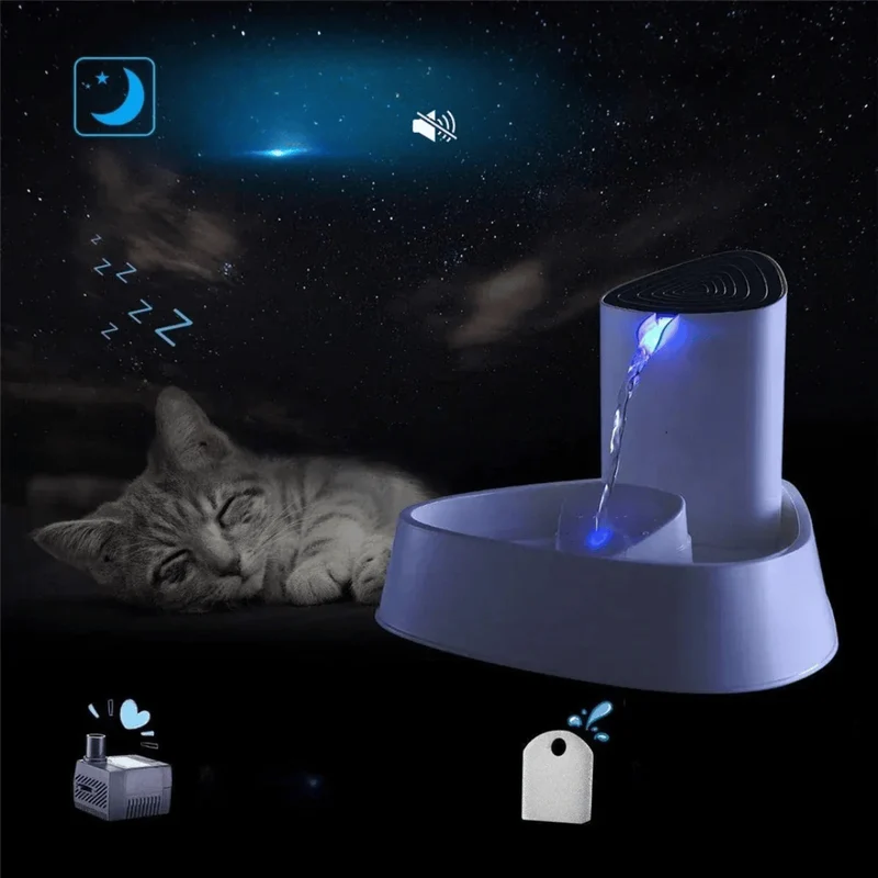 Fontaine à Eau Automatique Chat avec Filtre