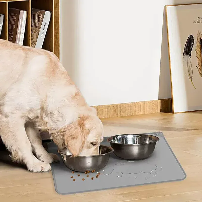 Tapis Repas Silicone Antidérapant pour Chien et Chat