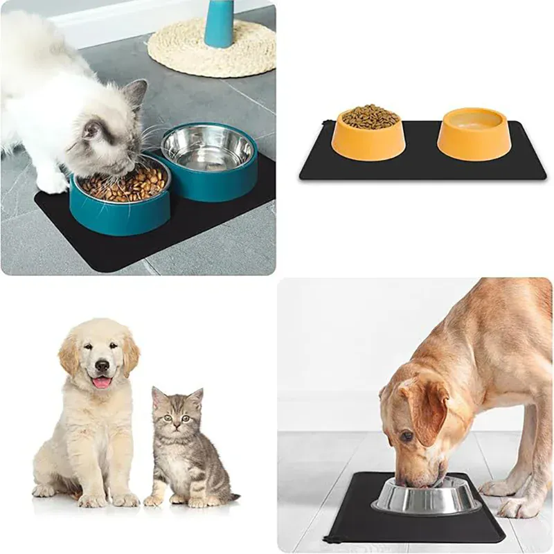 Tapis Repas Silicone Antidérapant pour Chien et Chat