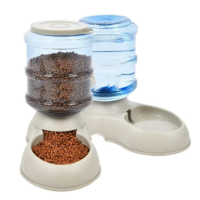 Distributeur Automatique Eau ou Croquettes 3.75L Chien Chat