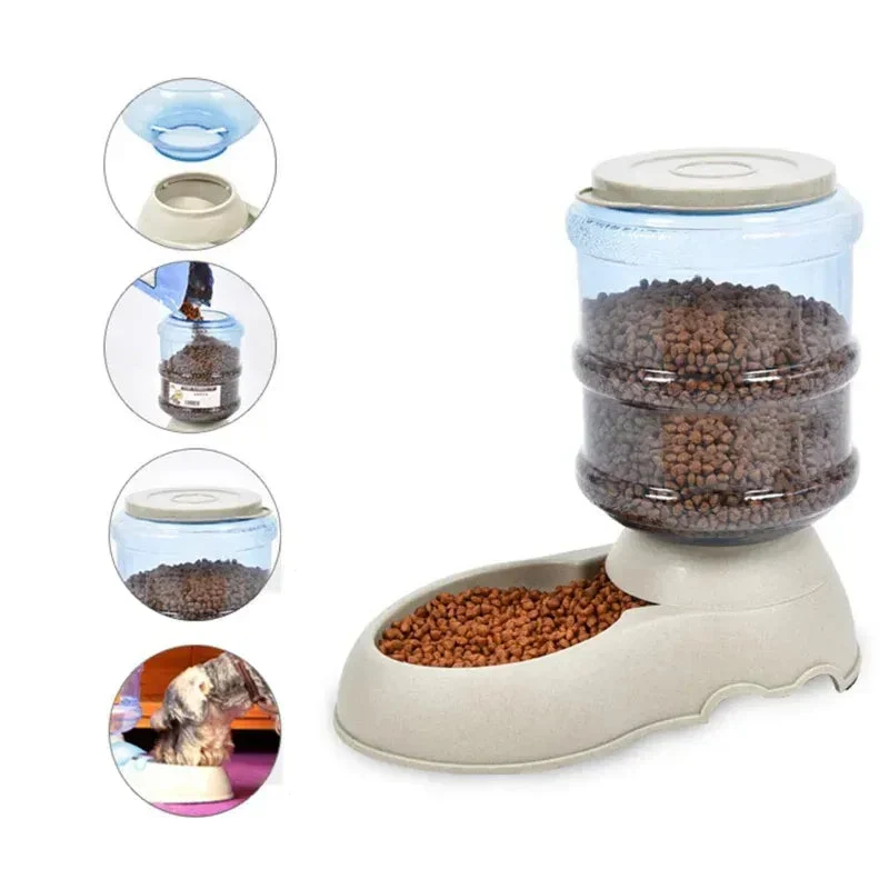 Distributeur Automatique Eau ou Croquettes 3.75L Chien Chat