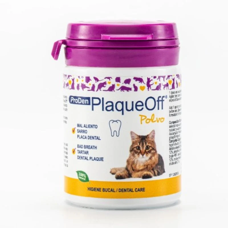 PLAQUE OFF POLVO GATO SALUD DENTAL 40 G