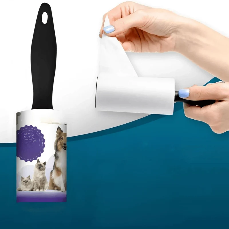 Rouleau Anti-Poils Animaux 450 Feuilles pour Vêtements et Meubles