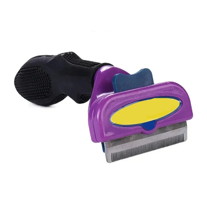 Brosse Toilettage pour Chien et Chat avec Bouton Nettoyage
