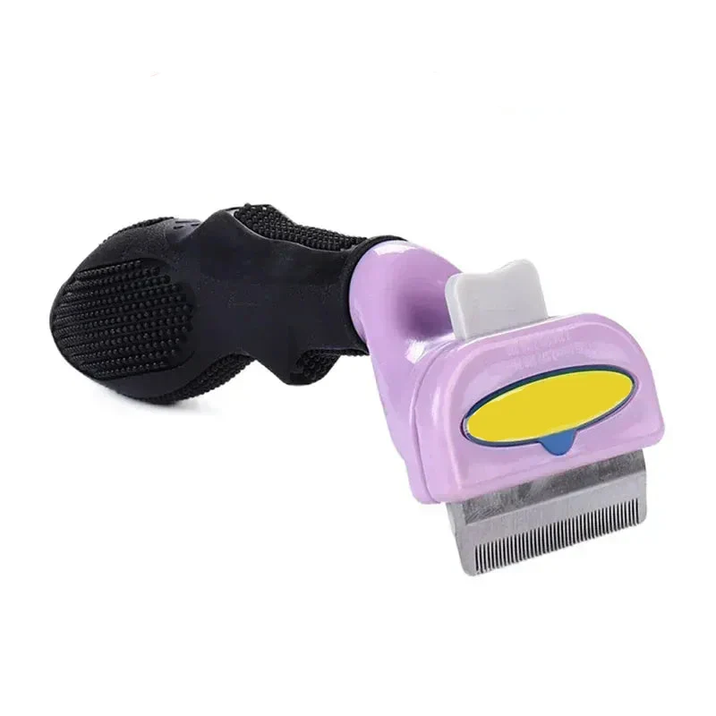 Brosse Toilettage pour Chien et Chat avec Bouton Nettoyage