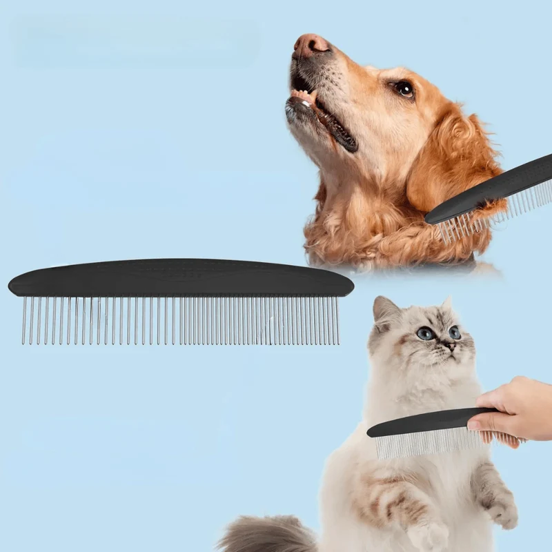 Brosse et Peigne de Toilettage 2-en-1 pour Chien et Chat