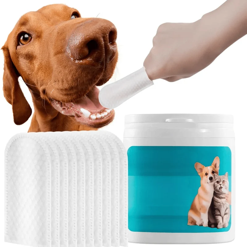 Lingettes Dentaires pour Chien et Chat à Doigt