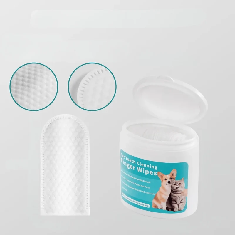 Lingettes Dentaires pour Chien et Chat à Doigt