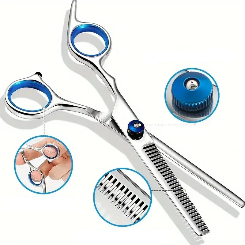 Kit Ciseaux Toilettage Chien Professionnel Inox Embout Sécurité