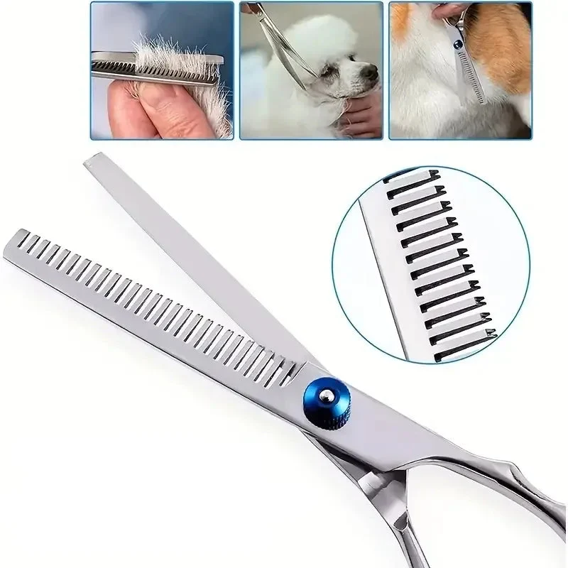 Kit Ciseaux Toilettage Chien Professionnel Inox Embout Sécurité