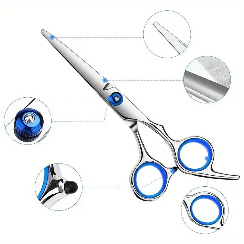 Kit Ciseaux Toilettage Chien Professionnel Inox Embout Sécurité