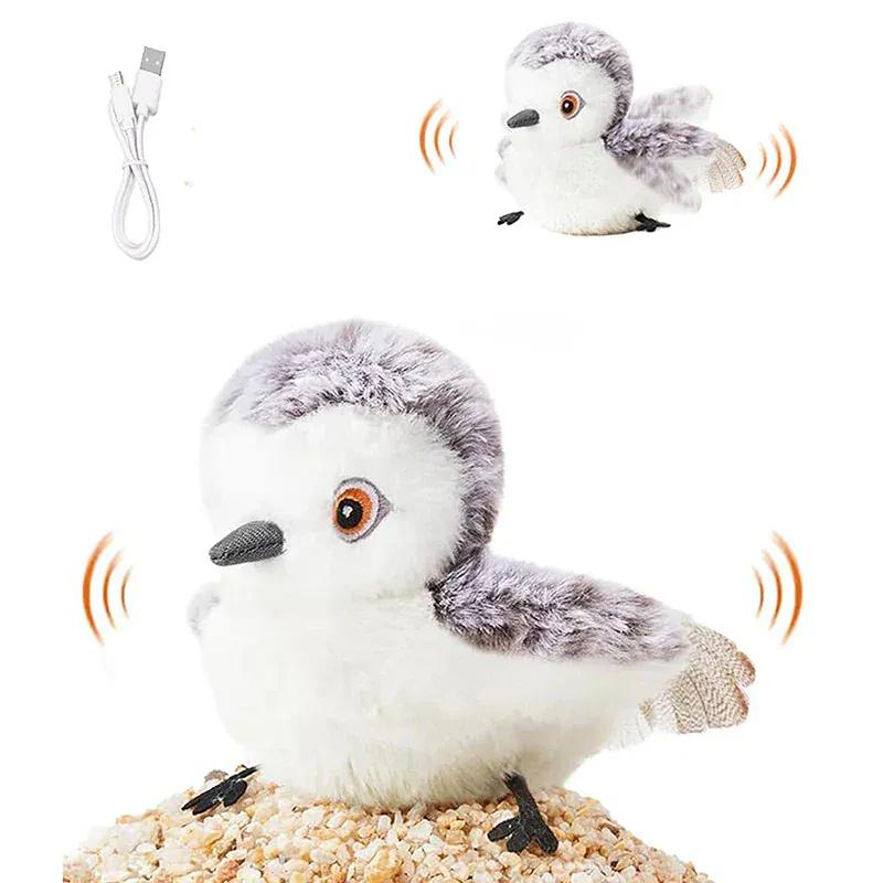 Jouet Oiseau Interactif Rechargeable pour Chat