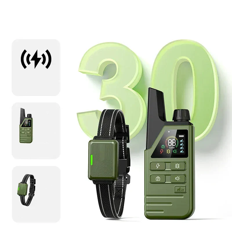 Collier de Dressage Chien Étanche avec Télécommande 300m