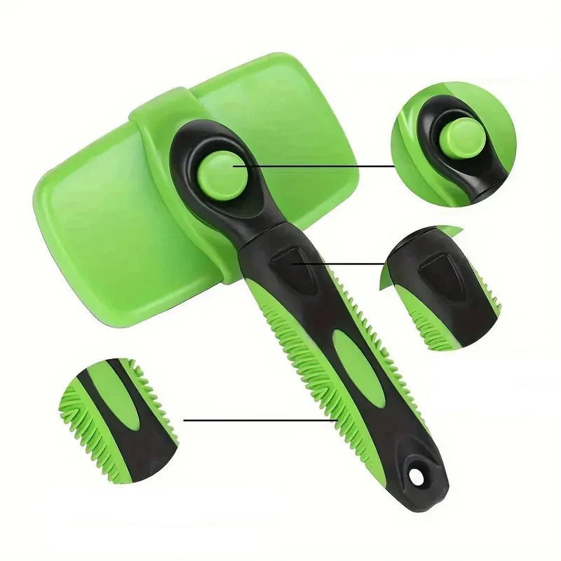Brosse Autonettoyante Anti-Poils pour Chiens et Chats