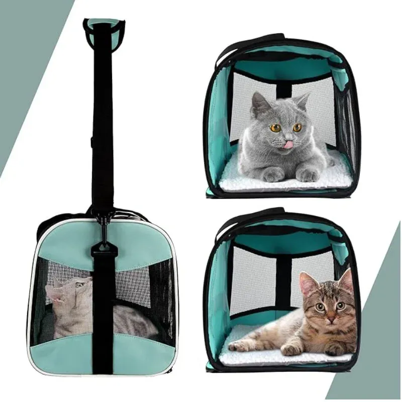 Sac de Transport Pliable pour Chat et Petit Chien