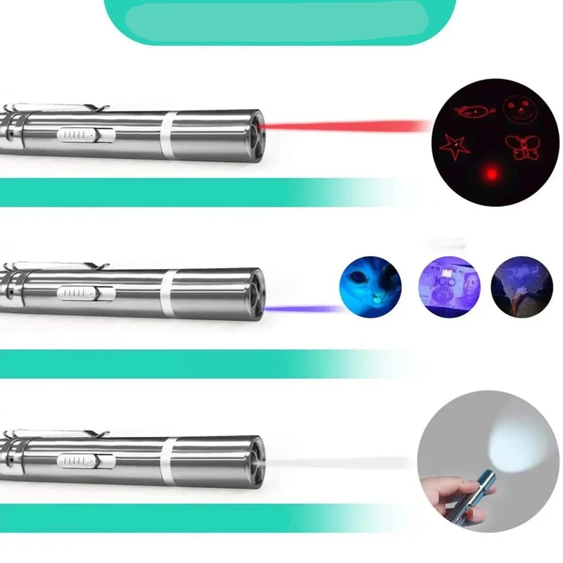 Jouet Laser Rechargeable pour Chat avec 5 Motifs