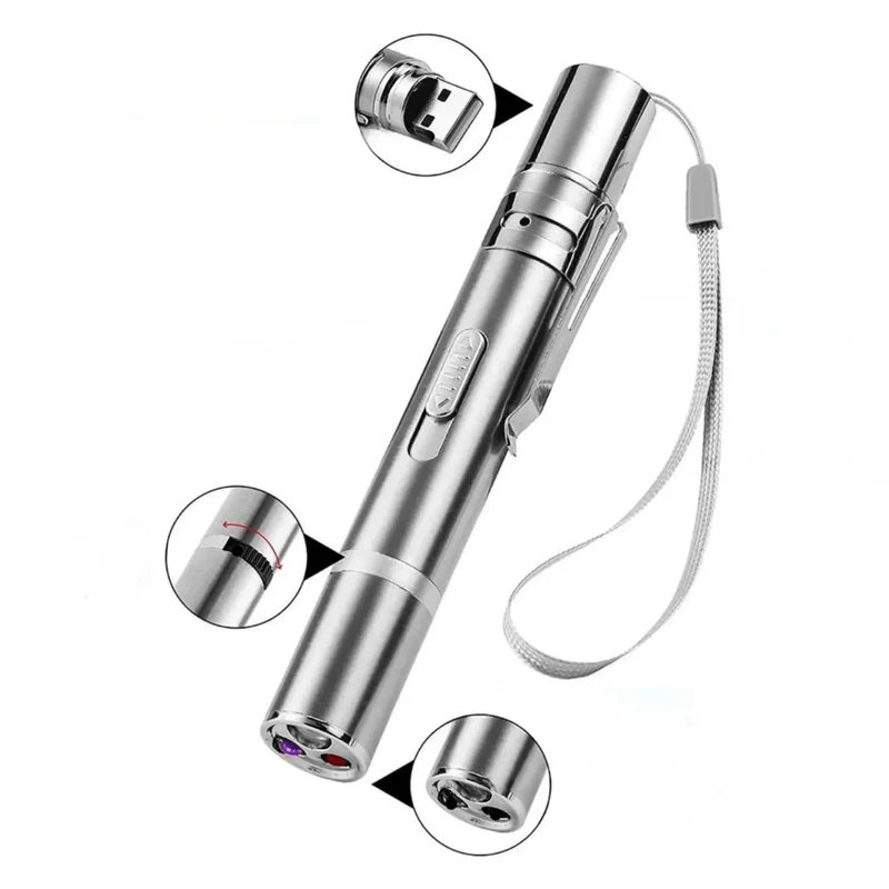 Jouet Laser Rechargeable pour Chat avec 5 Motifs