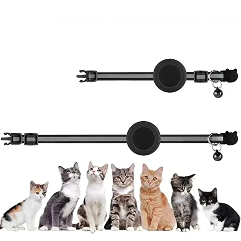 Collier Chat Réfléchissant avec Support AirTag Réglable