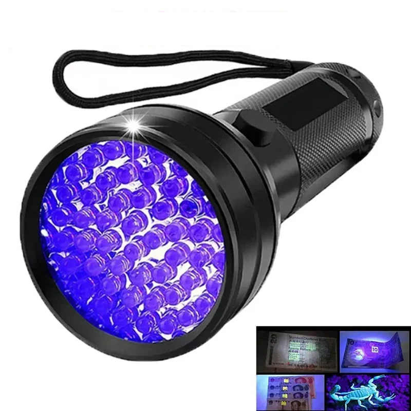 Lampe Torche UV LED 395nm Détecteur Taches Animaux