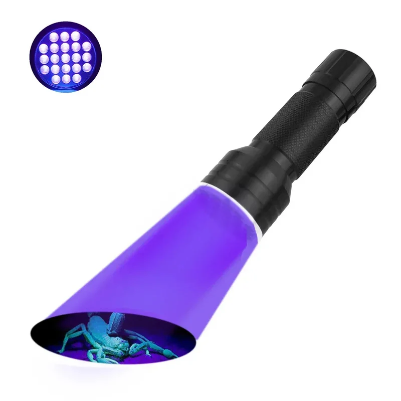 Lampe Torche UV LED 395nm Détecteur Taches Animaux