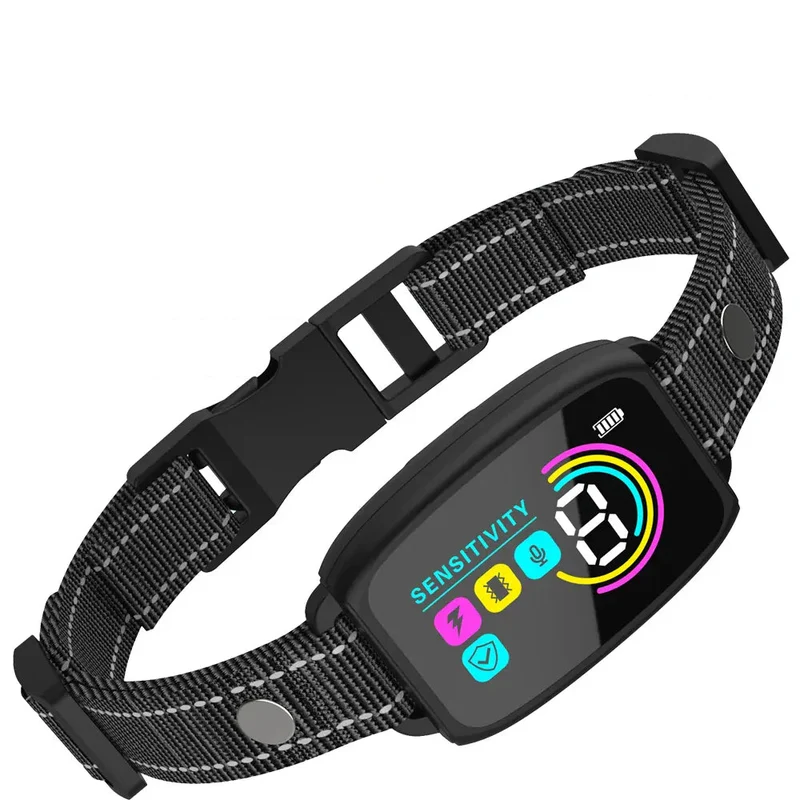 Collier Anti-Aboiement Automatique Rechargeable pour Chiens