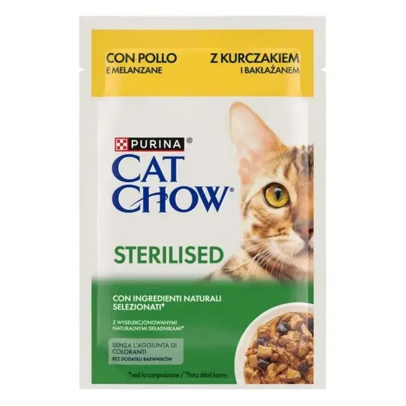 Purina Cat Chow Steril Sobre Comida Húmeda para Gatos 85g