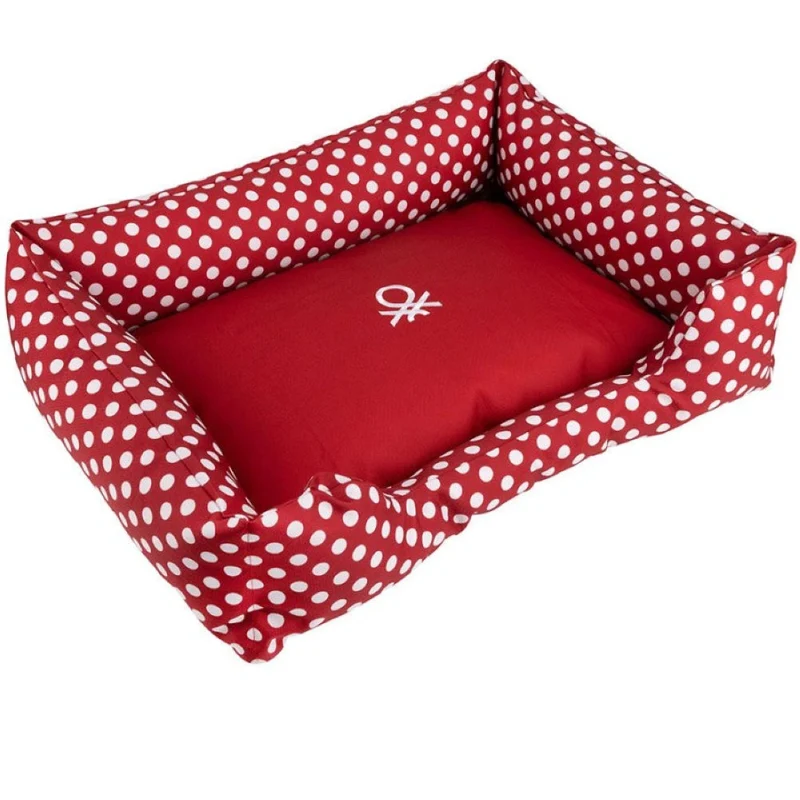 Benetton Funda de Cuna Lunares Rojo para Perros S · 55x40cm