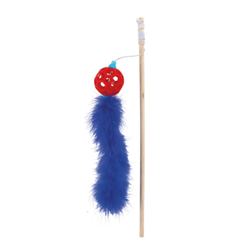 Wouapy Caña de Pescar con Bola TPR y Boa Juguete para Gatos