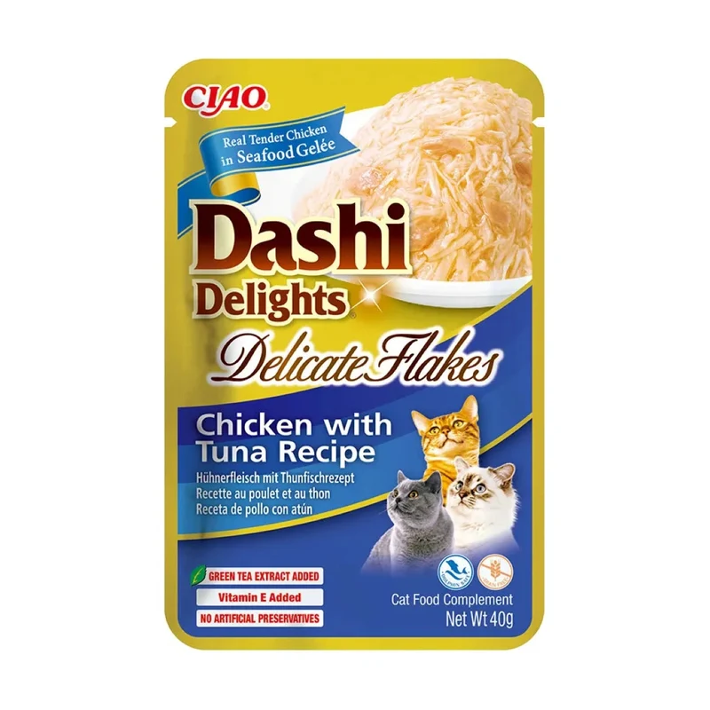 Inaba Dashi Delights Sobre Comida Húmeda para Gatos 40g