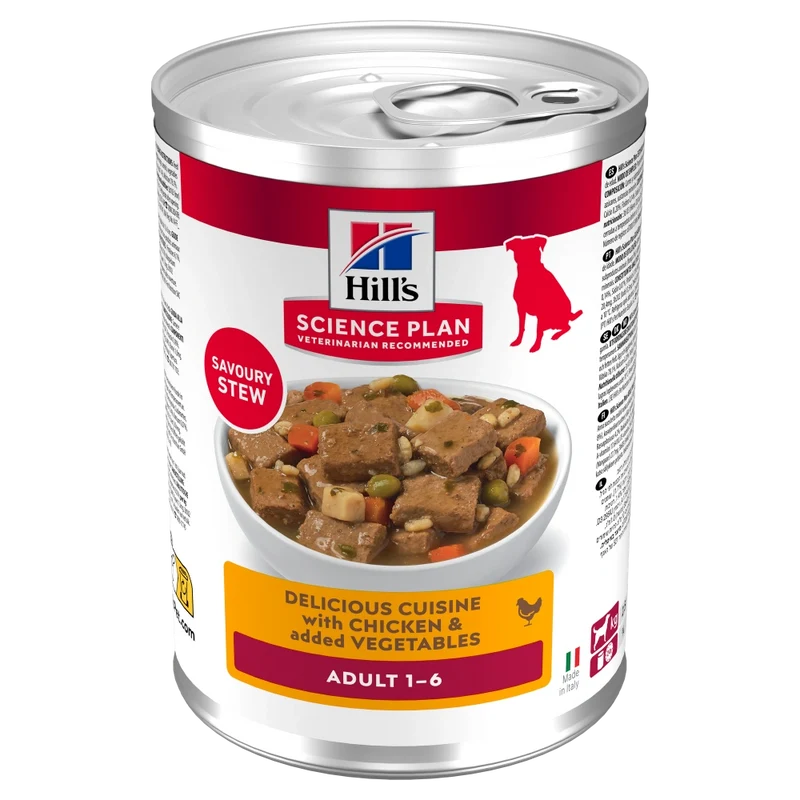 Hill's Science Plan Canine Adult Estofado con Pollo y Verduras Comida Húmeda para Perros 363g