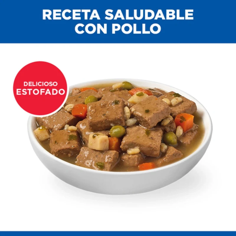 Hill's Science Plan Canine Adult Estofado con Pollo y Verduras Comida Húmeda para Perros 363g