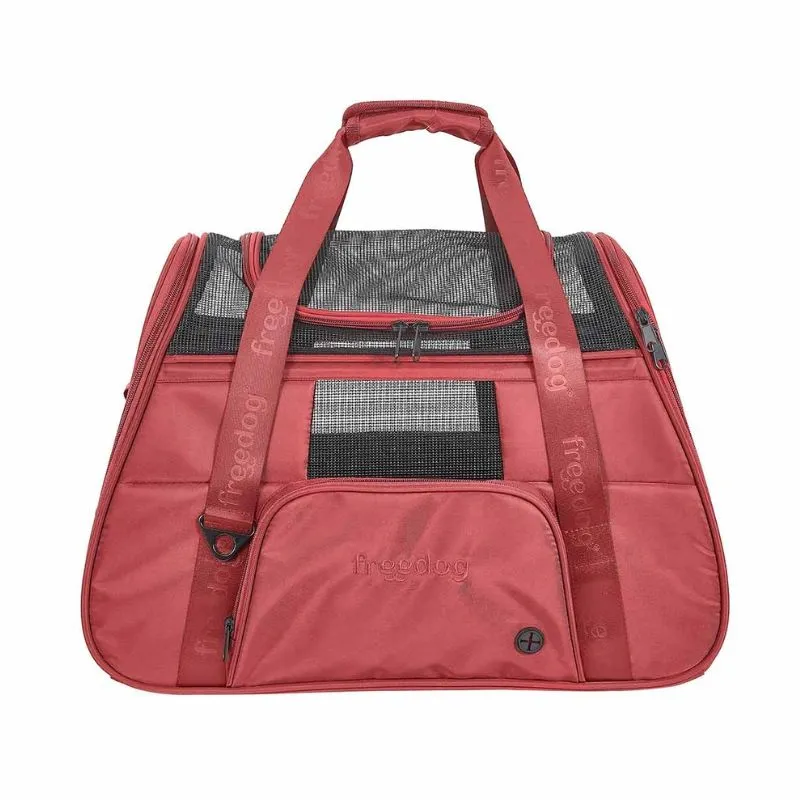 FREEDOG TRANSPORTIN PARA PERROS Y GATOS DENVER ROJO 50.5 X 23.5 X 35 CM