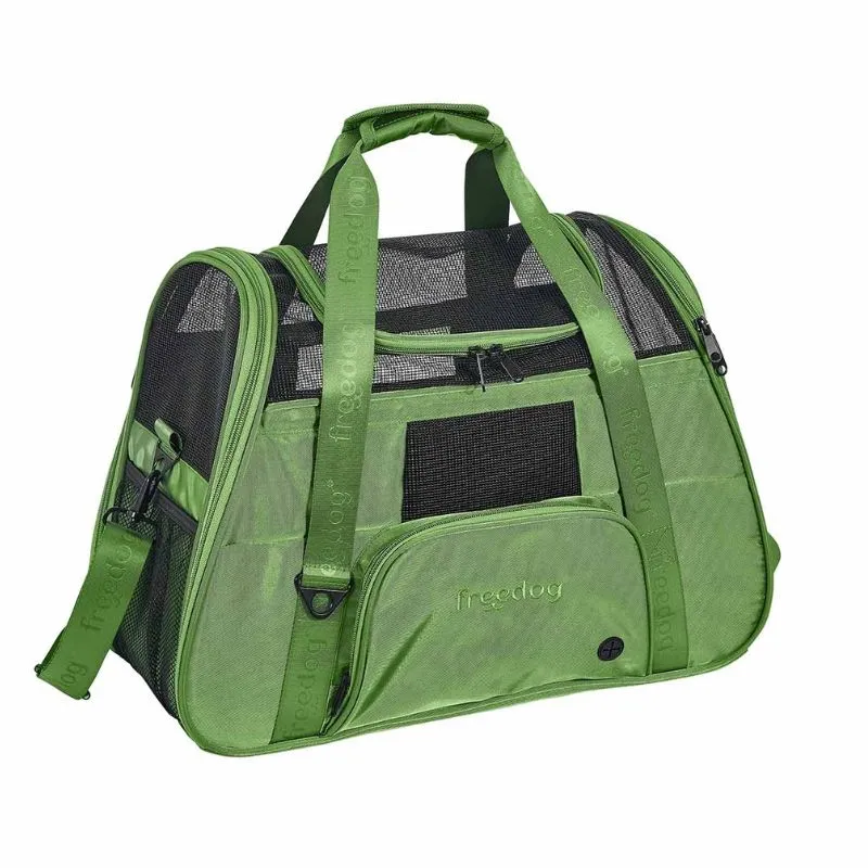FREEDOG TRANSPORTIN PARA PERROS Y GATOS DENVER VERDE 50.5 X 23.5 X 35 CM