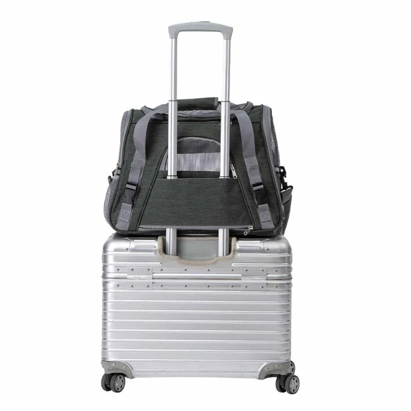 TRANSPORTIN PARA PERROS Y GATOS FREEDOG LAX VERDE 45X25X35 CM