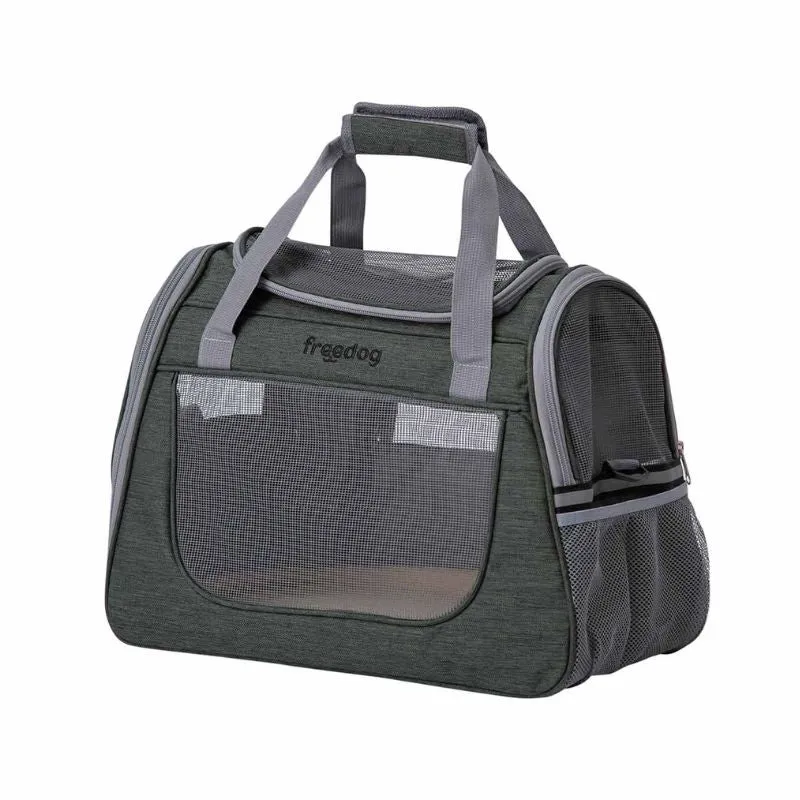TRANSPORTIN PARA PERROS Y GATOS FREEDOG LAX VERDE 45X25X35 CM