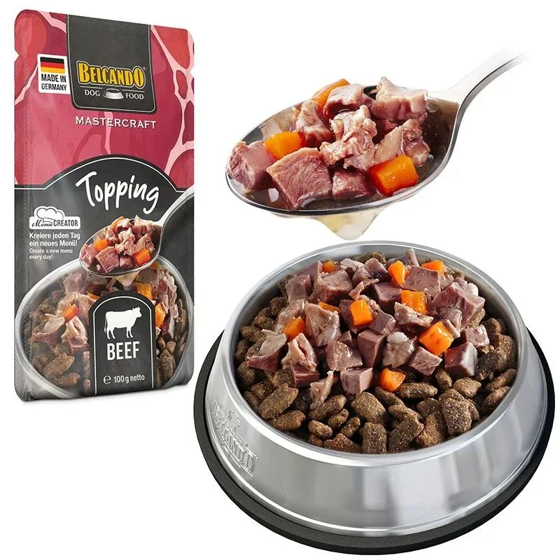 BELCANDO TOPPING PERROS TERNERA 12 X 100 G