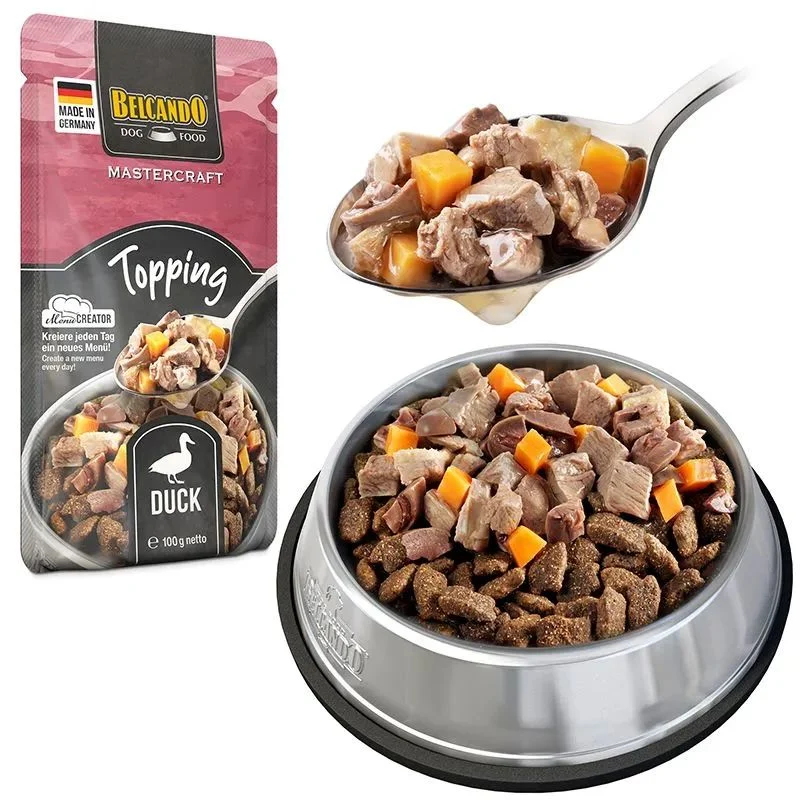 BELCANDO TOPPING PERROS PATO 12 X 100 G