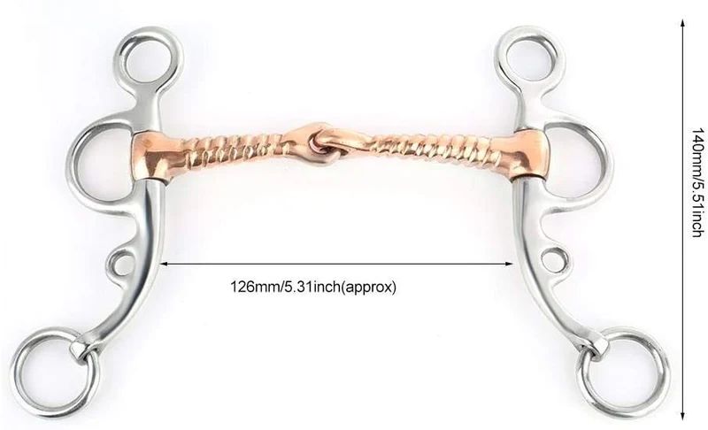 HEEPDD - Broca de acero inoxidable para caballo con forma de serpiente, para todo tipo de propósitos, broca de acero inoxidable